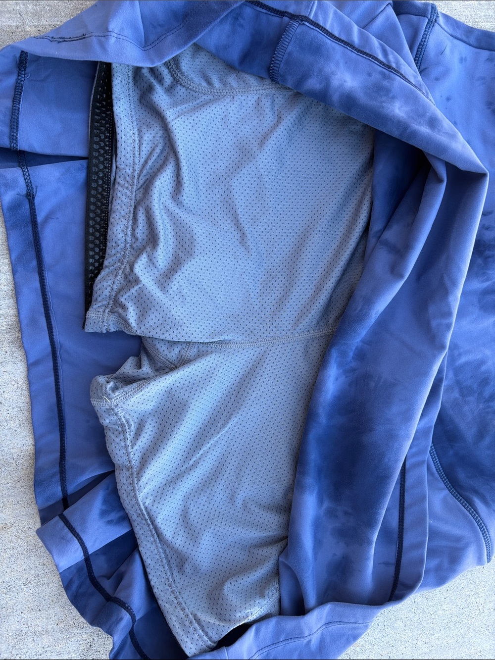 Women’s Blue Tie-Dye Athletic Skort - Picture 2 of 8